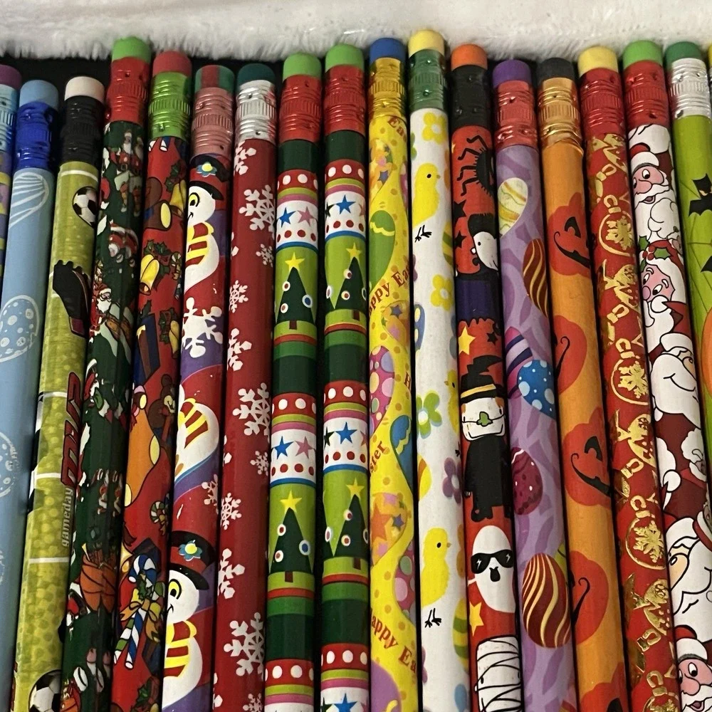 53 Vintage Holiday Novelty Pencils Christmas Easter Halloween St. Patrick's Day